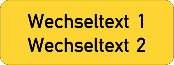 Gravurschild - Anlagenschild 40x15x1,5 mm Kunststoff gelb