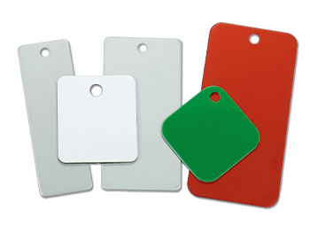 Gravierte Kunststoff-ID-Nummernschilder - 100 Stück farbiger 1-100  kompatibler Schlüsselanhänger _ Newway