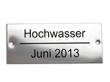 Selbstklebendes Typenschild Aluminium 48x20 Mm | Fahrzeug Kennzeichnu
