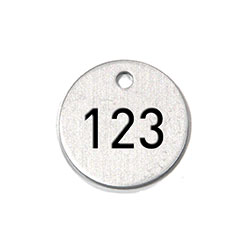 Nummernschilder aus Kunststoff, graviert, nummeriert, ID-Anhänger,  Schlüsselanhänger, ohne Loch (1–100, Schwarz) : : Bürobedarf &  Schreibwaren
